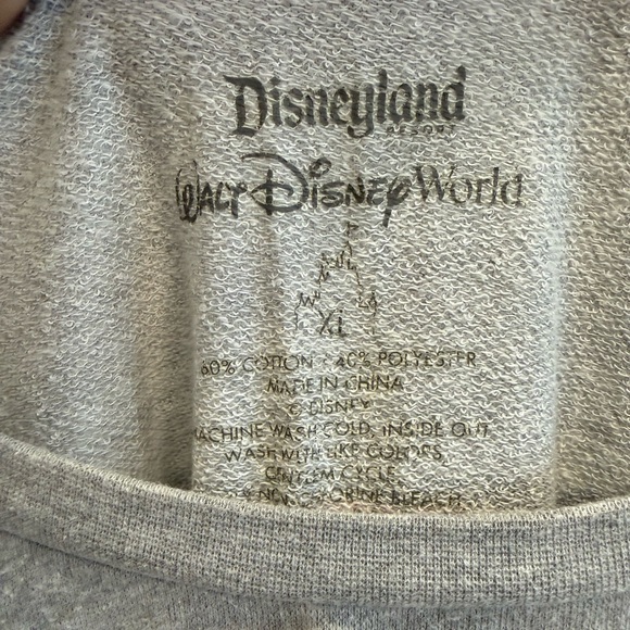 Disneyland Women's Gray Mickey Mouse Sweatshirt XL Casual Comfortable Vacation - Picture 6 of 6